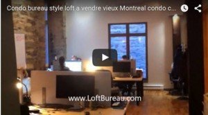 condo bureau style loft a vendre vieux Montreal